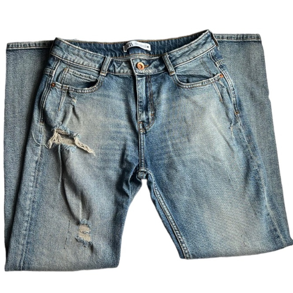 Zara Distressed Mid rise Jeans